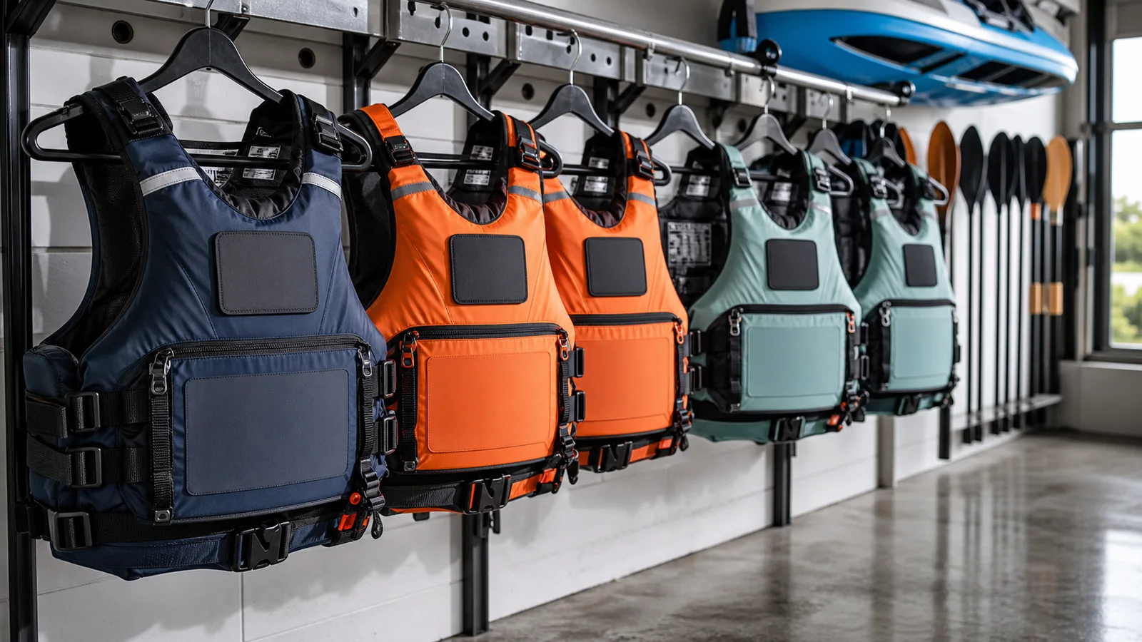 Gamme conceptuelle de gilets d’aide à la flottabilité personnalisables